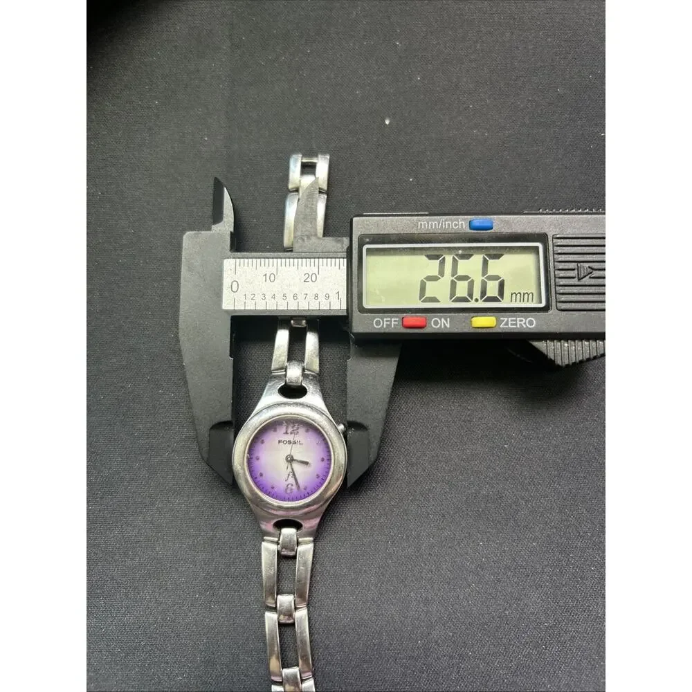 Fossil Purple Dial Silver Tone Women’s Quartz Watch